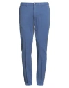 Hackett Man Pants Blue Size 34 Cotton, Elastane