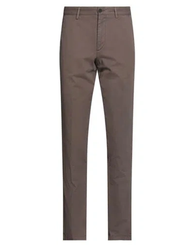 Hackett Man Pants Dark Brown Size 30 Cotton, Elastane