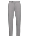 Hackett Man Pants Grey Size 30 Cotton, Elastane In Grey