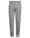 Hackett Man Pants Grey Size 32 Linen, Polyester, Virgin Wool, Elastane In Gray