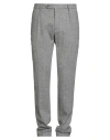 Hackett Man Pants Black Size 34 Wool In Gray