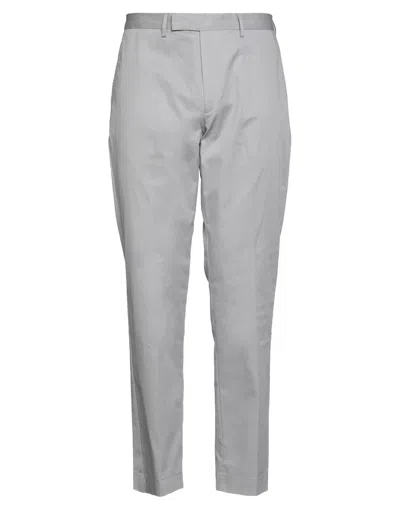 Hackett Man Pants Grey Size 33 Cotton, Elastane