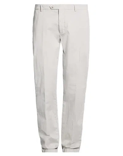 Hackett Man Pants Grey Size 36 Cotton, Elastane