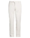 Hackett Man Pants Light Grey Size 32 Cotton, Elastane In White