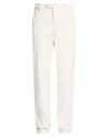 Hackett Man Pants Light Grey Size 34 Cotton, Elastane In White