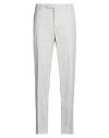 Hackett Man Pants Light Grey Size 44 Cotton, Elastane In Gray
