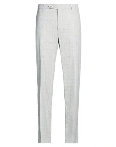 Hackett Man Pants Light Grey Size 44 Cotton, Elastane In Gray