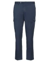 Hackett Man Pants Midnight Blue Size 34 Cotton, Elastane In Blue