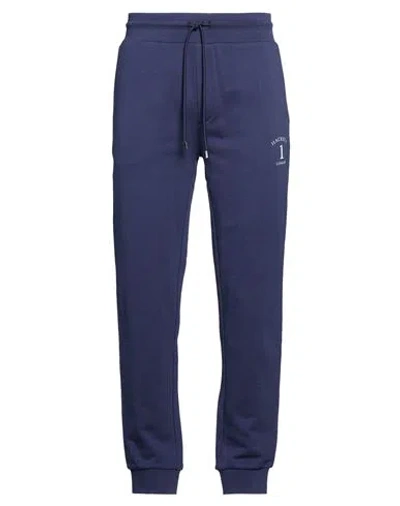 Hackett Man Pants Navy Size Xxl Cotton In Blue