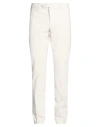 Hackett Man Pants Off White Size 34 Cotton, Elastane In White