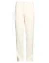 Hackett Man Pants Off White Size 36 Cotton, Elastane