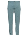 Hackett Man Pants Pastel Blue Size 36 Cotton, Elastane