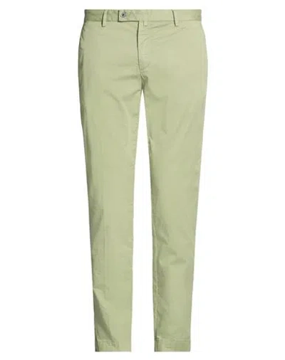 Hackett Man Pants Sage Green Size 34 Cotton, Elastane