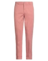 Hackett Man Pants Salmon Pink Size 34 Cotton, Elastane In Pink
