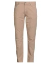 Hackett Man Pants Sand Size 32 Cotton, Elastane In Neutral