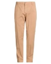 Hackett Man Pants Sand Size 34 Cotton, Elastane In Brown