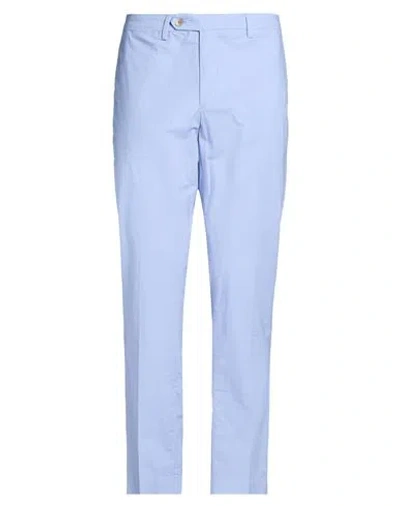 Hackett Man Pants Sky Blue Size 36 Cotton, Elastane