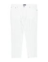 Hackett Man Pants White Size 40 Cotton, Elastane
