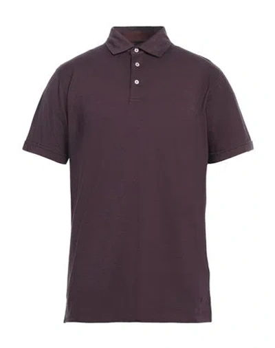 Hackett Man Polo Shirt Burgundy Size Xl Lyocell, Cotton, Elastane In Red
