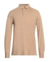 Hackett Man Polo Shirt Camel Size Xl Cotton In Beige