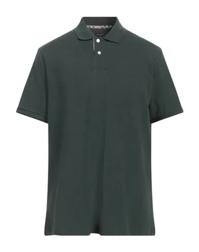 Hackett Man Polo Shirt Dark Green Size Xl Cotton