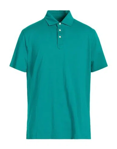 Hackett Man Polo Shirt Emerald Green Size Xl Cotton