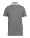 Hackett Man Polo Shirt Grey Size Xl Cotton In Grey