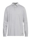 Hackett Man Polo Shirt Lead Size Xxl Cotton In Grey