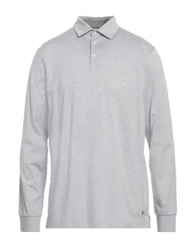 Hackett Man Polo Shirt Lead Size Xxl Cotton In Grey