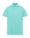 Hackett Man Polo Shirt Light Green Size M Cotton