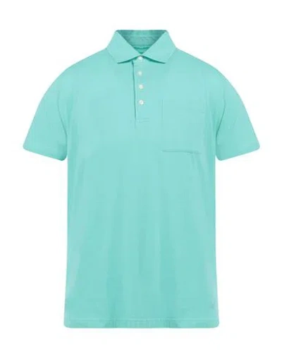 Hackett Man Polo Shirt Light Green Size M Cotton