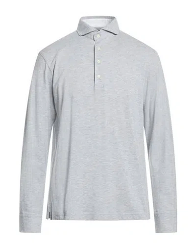 Hackett Man Polo Shirt Light Grey Size Xl Cotton In Gray