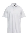 Hackett Man Polo Shirt Light Grey Size Xxl Cotton In Grey