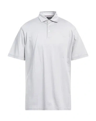 Hackett Man Polo Shirt Light Grey Size Xxl Cotton