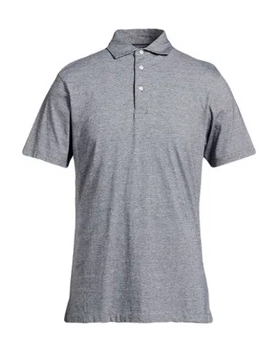 Hackett Man Polo Shirt Navy Size M Cotton