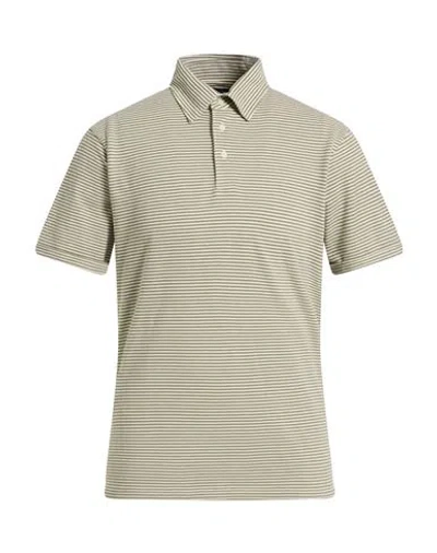 Hackett Man Polo Shirt Sage Green Size S Cotton