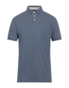 Hackett Man Polo Shirt Slate Blue Size Xl Cotton