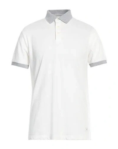 Hackett Man Polo Shirt White Size M Cotton