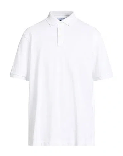 Hackett Man Polo Shirt White Size Xxl Cotton