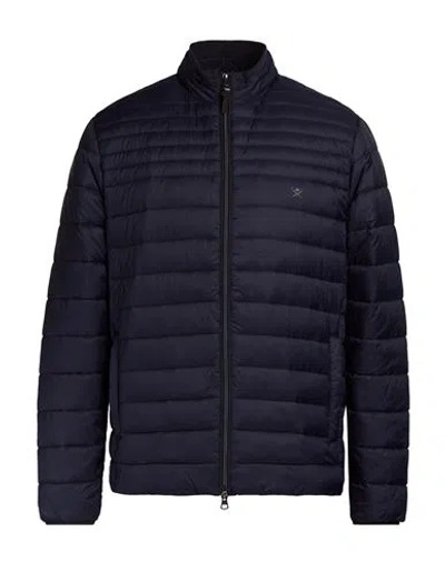 Hackett Man Puffer Blue Size M Polyamide