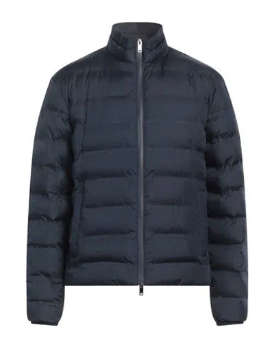 Hackett Man Puffer Navy Blue Size Xxl Polyester