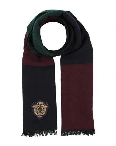 Hackett Man Scarf Midnight Blue Size - Wool, Cotton, Polyamide
