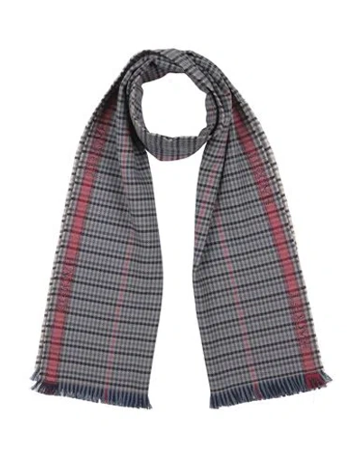 Hackett Man Scarf Slate Blue Size - Wool In Multi