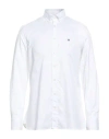 Hackett Man Shirt Blue Size M Cotton In White