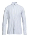 Hackett Striped-pattern Button-fastening Shirt In Blue