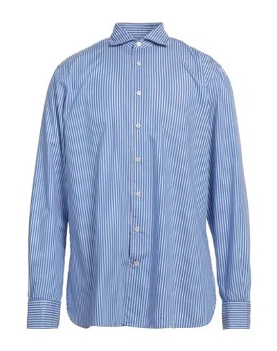 Hackett Man Shirt Blue Size Xxl Cotton