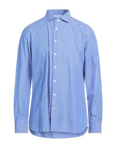 Hackett Man Shirt Blue Size Xxl Cotton
