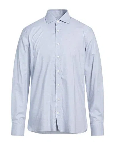 Hackett Man Shirt Blue Size Xxl Cotton, Lyocell