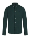 Hackett Man Shirt Dark Green Size M Cotton In Green