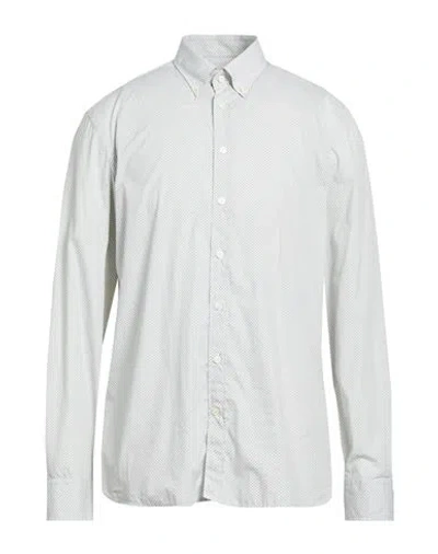 Hackett Man Shirt Green Size Xxl Cotton In White